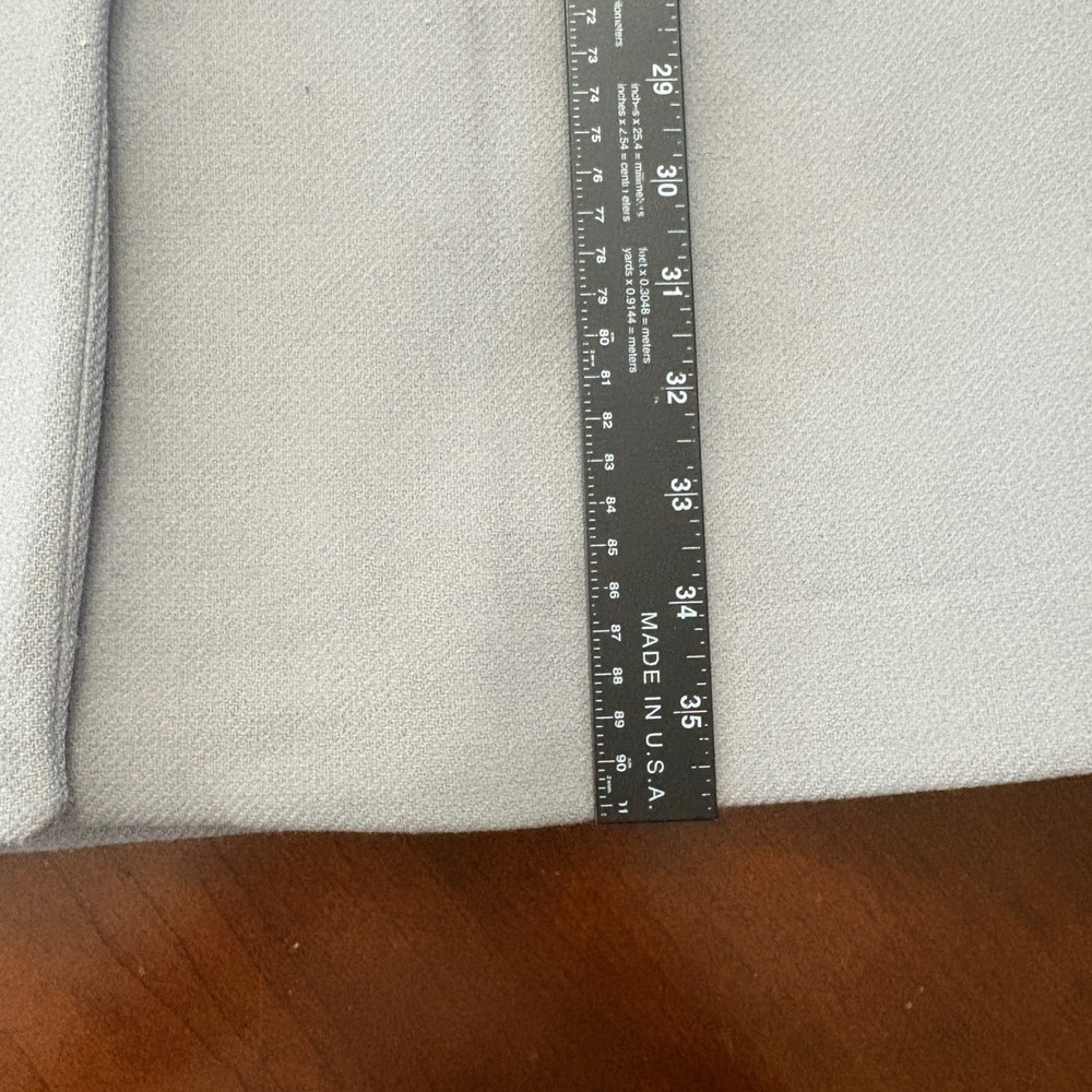REISS Grey Wool Blend Coat with‎ Leather Trim Medium Gray Old Money M - Picture 16 of 16